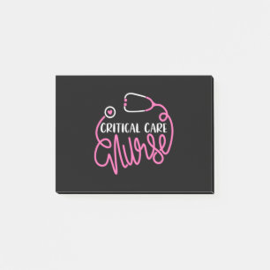 Critical Care Nurse Logo RN Critical Care Nursing Post-it Notes