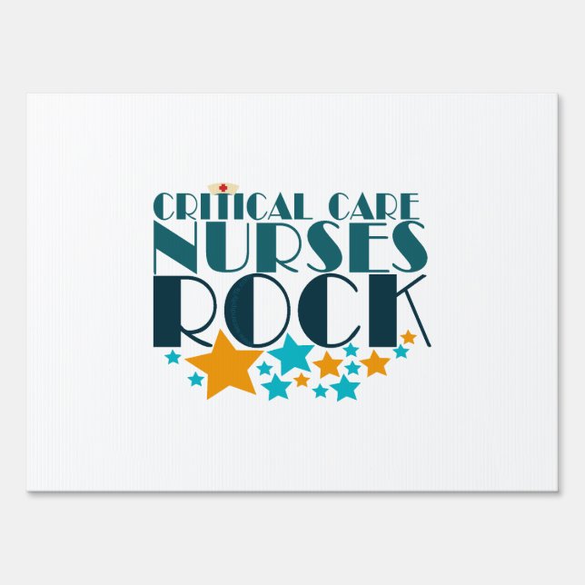 Critical Care Nurses Rock Sign (Front)