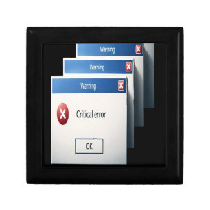 Critical Error — Retro Windows Warning Boxes Graph