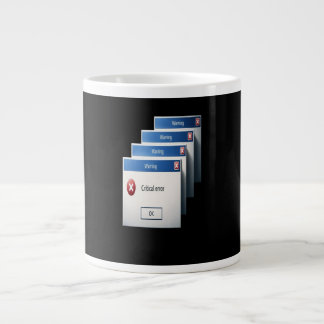 Critical Error — Retro Windows Warning Boxes Graph Giant Coffee Mug