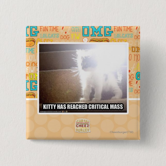 Critical Mass Kitty Button (Front)