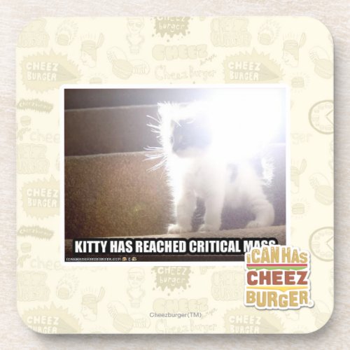 Critical Mass Kitty Drink Coaster