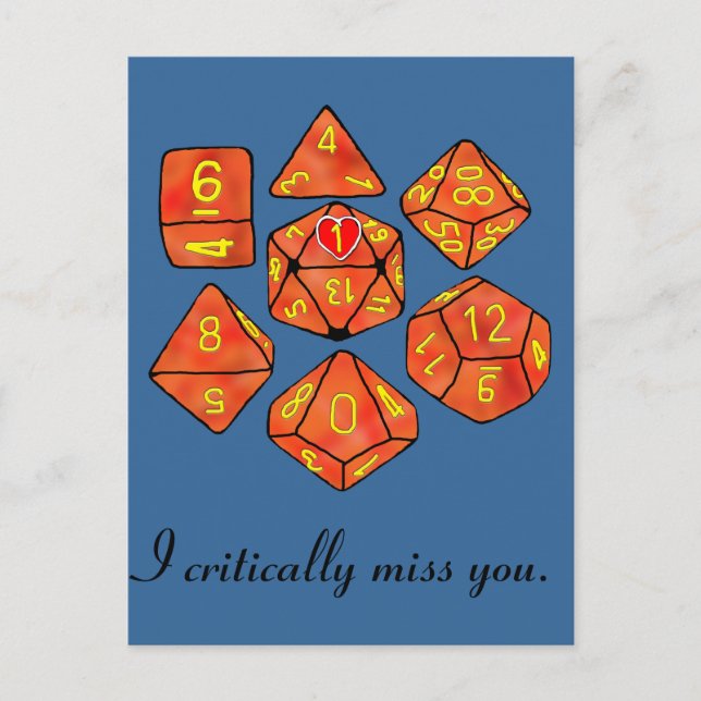 Critical Miss Postcard (Front)