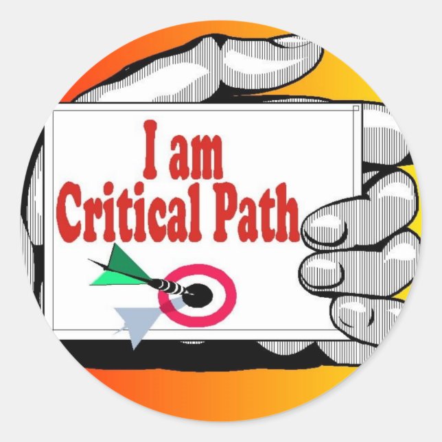 Critical Path Classic Round Sticker (Front)