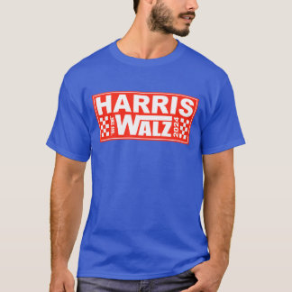 Critical Political Blue Wave Harris Walz 2024 T-Shirt