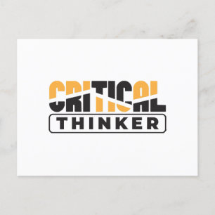 Critical Thinker Think For Yourself Postcard