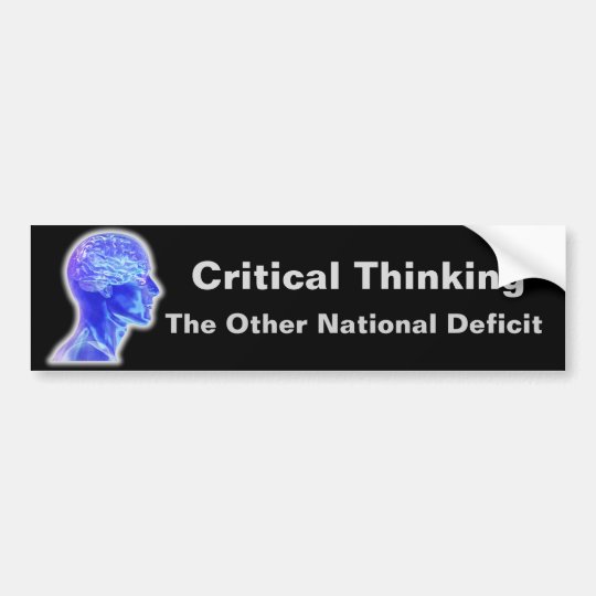 Critical Thinking Bumper Sticker