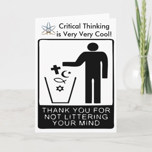 Critical Thinking is Very Very Cool Holiday Card