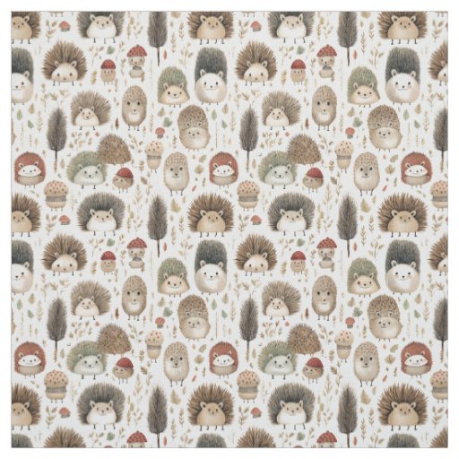 Critter Chronicles: Whimsy Hedgehog Fabric