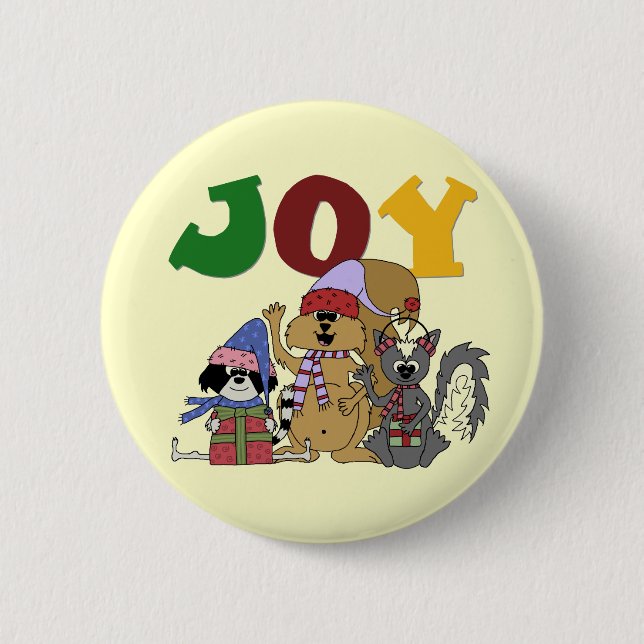 Critter Joy Tshirts and Gifts Button (Front)