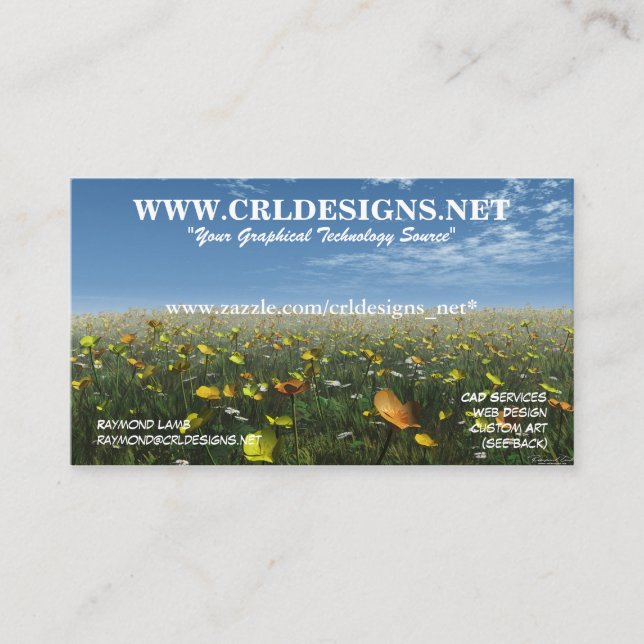 CRLDesigns.net Business Card (Front)
