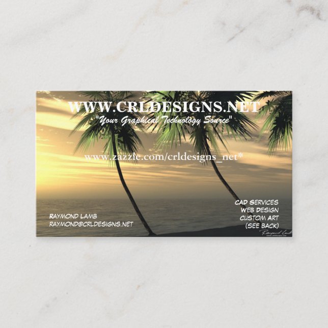 CRLDesigns.net Business Card (Front)