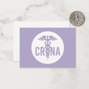 CRNA Certified Registered Nurse Anesthetist Custom Note Card