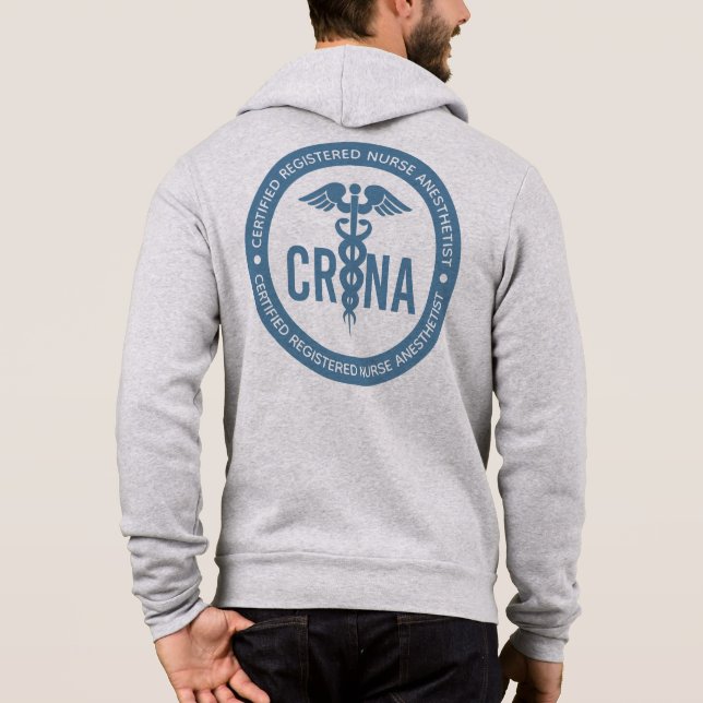 CRNA Certified Registered Nurse Anesthetist Gifts Hoodie (Back)