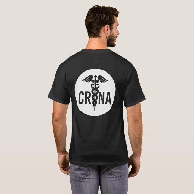 CRNA Certified Registered Nurse Anesthetist Gifts T-Shirt (Back Full)