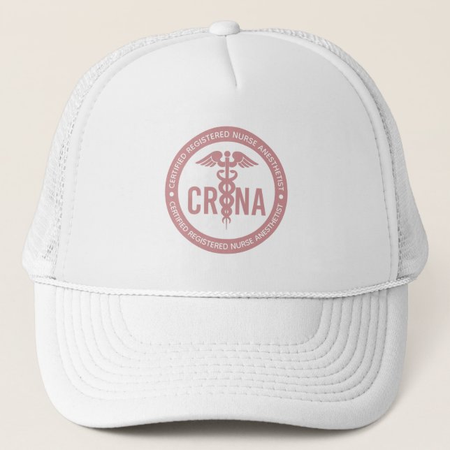CRNA Certified Registered Nurse Anesthetist Trucker Hat (Front)