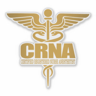 CRNA (gold) Sticker