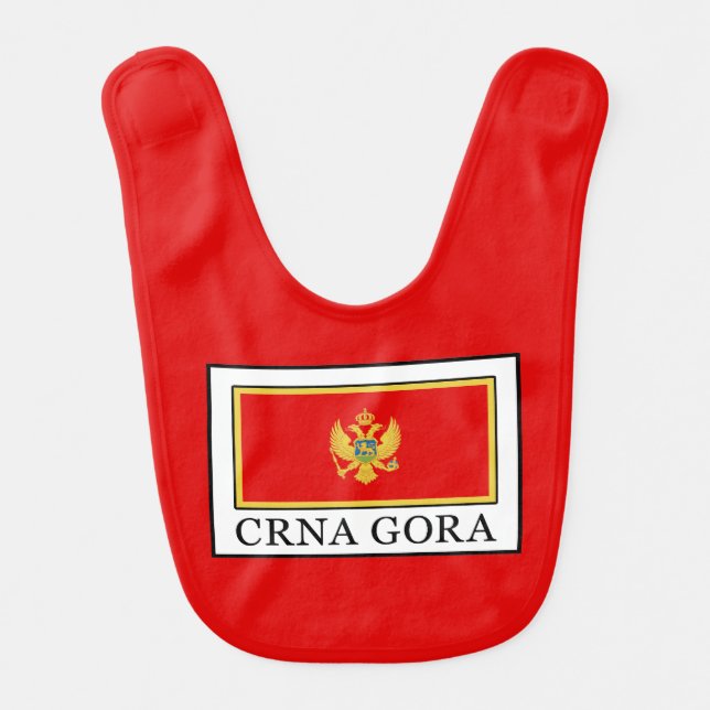 Crna Gora Baby Bib (Front)