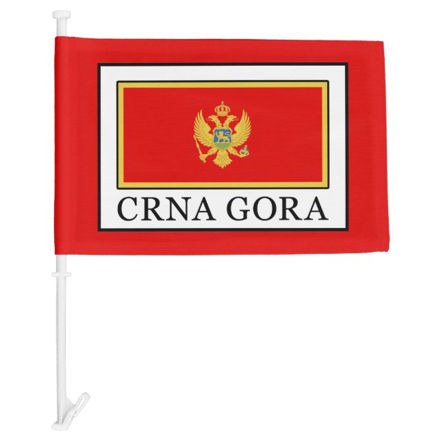 Crna Gora Car Flag (Front)