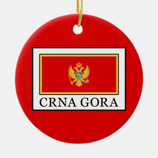 Crna Gora Ceramic Ornament (Front)