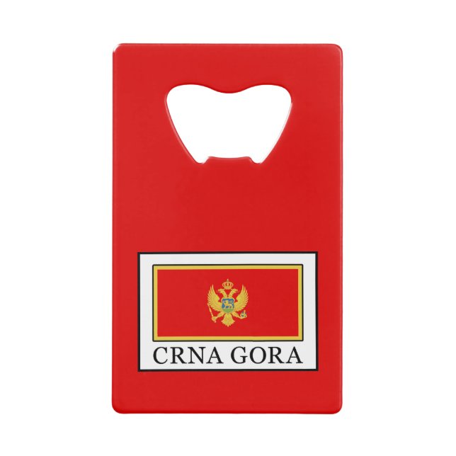 Crna Gora Credit Card Bottle Opener (Front)
