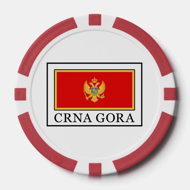 Crna Gora Poker Chips (Front)