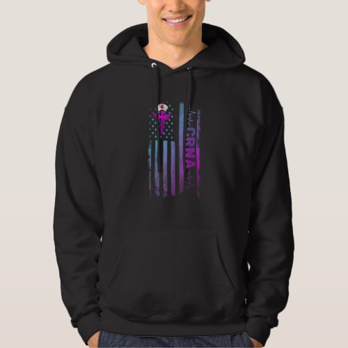 Crna Job Certified Registered Nurse Anesthetist Us Hoodie