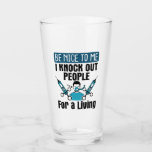 CRNA Knock Out People Nurse Anesthetist Glass