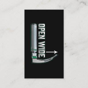 CRNA laryngoscope Anesthesiologist Intubation Business Card