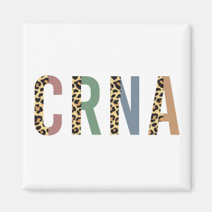 CRNA Nurse Anesthetist Cheetah leopard print Magnet
