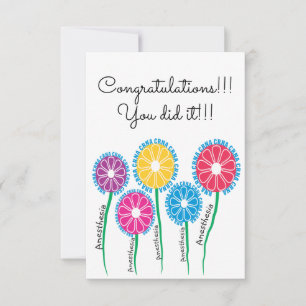 CRNA Nurse Anesthetist Congratulations Thank You Card