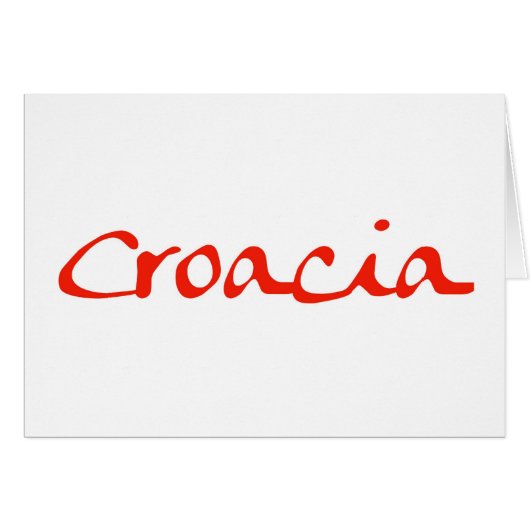 Croacia Cards (Front Horizontal)
