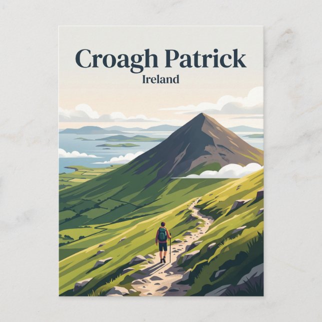 Croagh Patrick Ireland Postcard (Front)