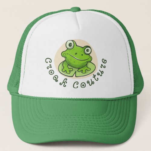 Croak Couture Trucker Cap  Hat
