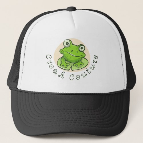 Croak Couture Trucker Hat  Cap
