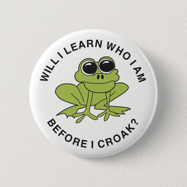 Croak Pinback Button (Front)