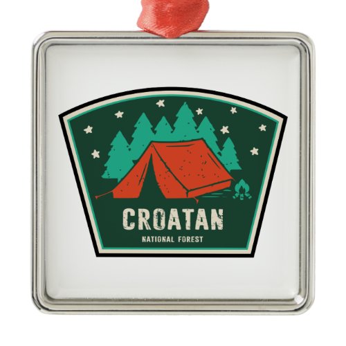 Croatan National Forest Camping Metal Ornament