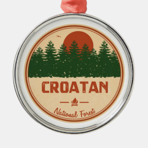 Croatan National Forest Metal Ornament