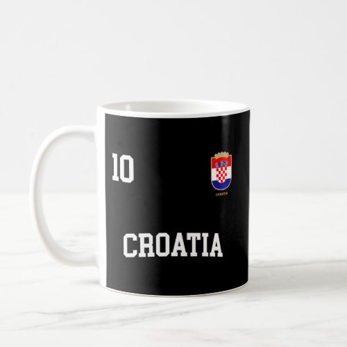 Croatia 10 Croatian Flag Soccer Team Football Coffee Mug