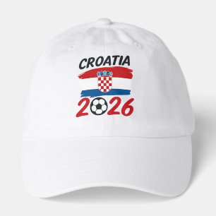Croatia 2026 Soccer Fan Design Flag Colors Hat