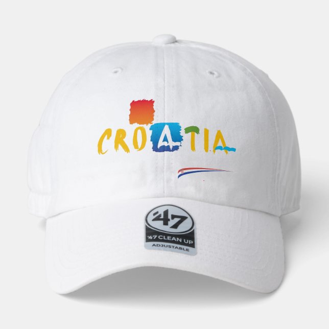 Croatia 47 Brand Classic Clean Up Cap (Front)