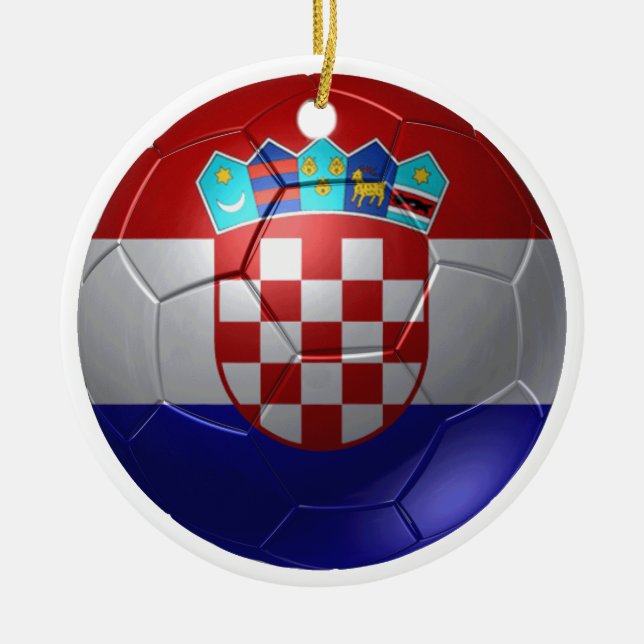 Croatia ball ceramic ornament (Front)