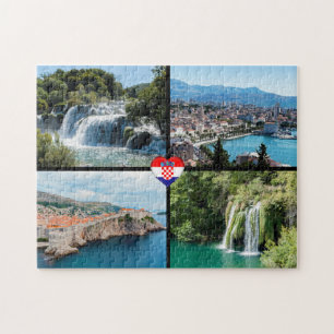 Croatia Beautiful Scenic Landmarks - Europe Jigsaw Puzzle