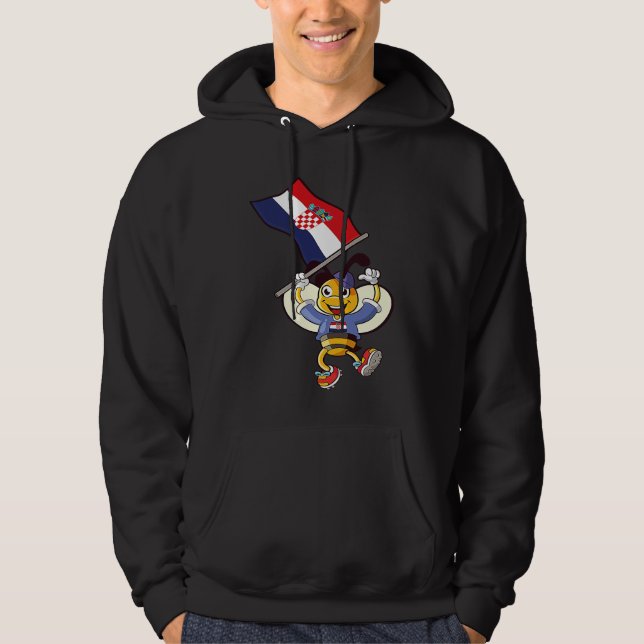 Croatia Bee Hoodie (Front)