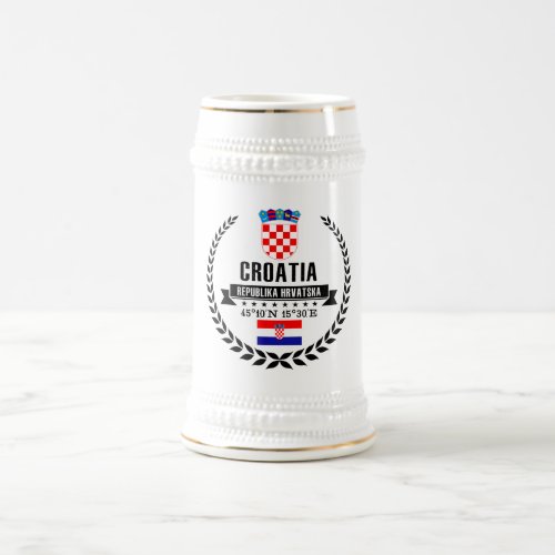 Croatia Beer Stein