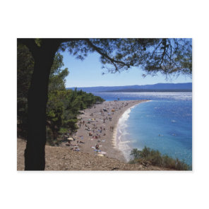 Croatia, Brac Island, Bol, Golden Cape Beach Postcard