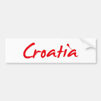 CROATIA BUMPER STICKER