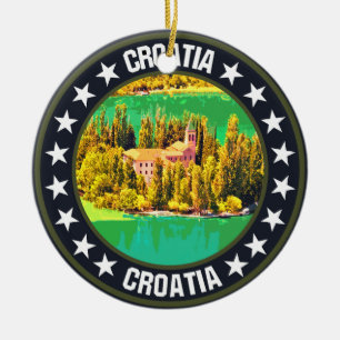 Croatia ceramic ornament