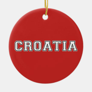 Croatia Ceramic Ornament