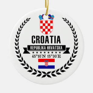 Croatia Ceramic Ornament